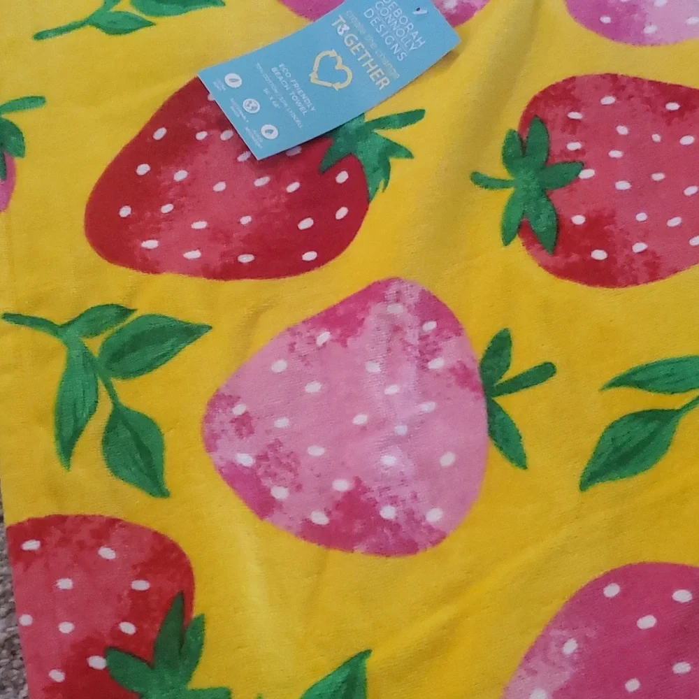 Fun Strawberry Beach Towel-NWT